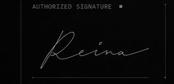 Authorized signature: Reina